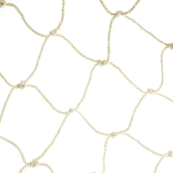 Grossistpris-hampa repnät Barnskyddsnät dekorativt nät fiskenät dekor klätternät hampa rep skyddsnät väggdekoration Beige