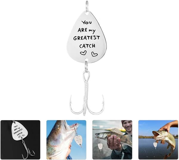 Personlig Graverad Fiskedrag Fars Dag Present
