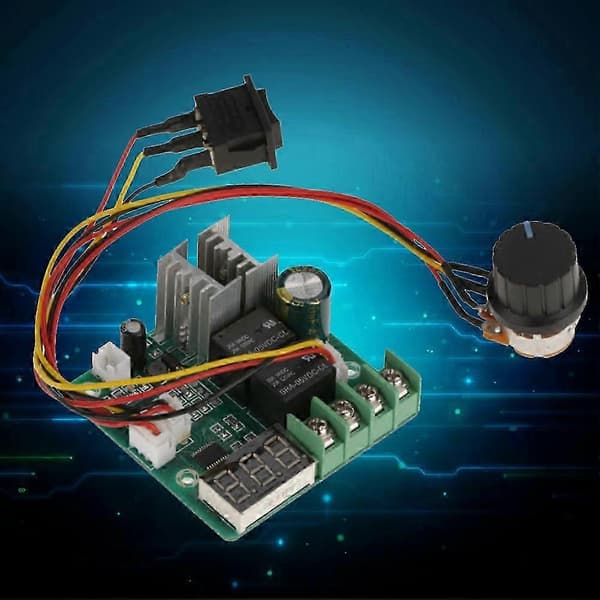 DC 6V-60V 0-100A Variabel Hastighed Motor Controller Driver Kontrol Med Digital Display