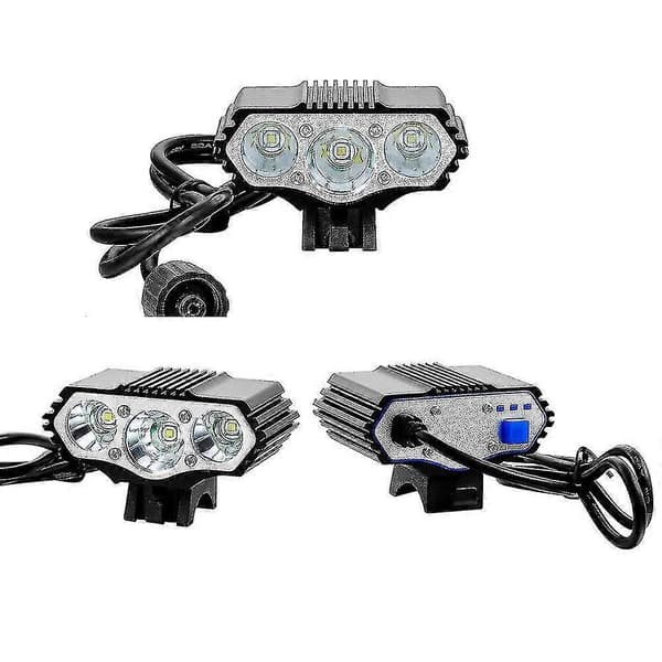 Cykellygte T6 Led (1 stk, sort)