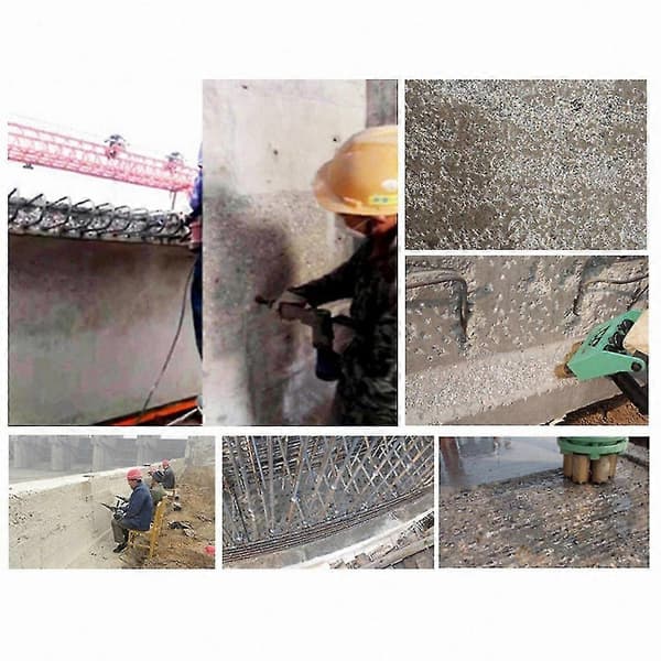 Betongytoruggare för elektriska hammare, mejselbitar, väggperkussionsmejseltillbehör Silver