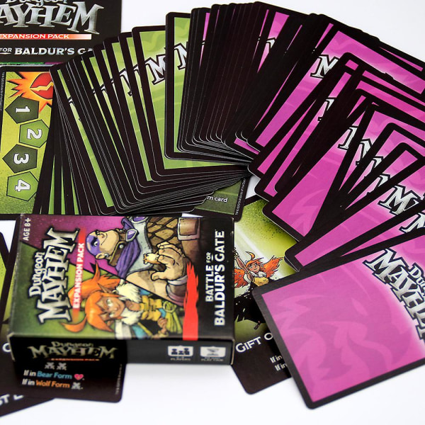 Pöytäkortit Dungeon Mayhem Dungeons Of Chaos Täysi englantilainen Monster Madness -strategiapeli Dungeon Expansion