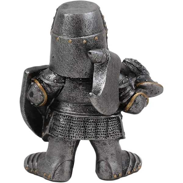 Trädgårdstomtar Dekorationer Riddarstaty Figurer Medeltida Tempelriddare Korsfarare Vakt Rustning Utomhus Gård Gräsmatta Konst Dekor Harts Gåvor Knight F