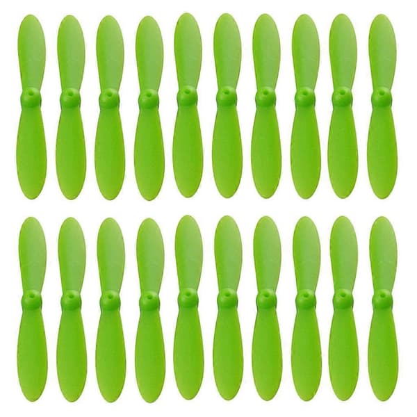 20 stk. propell luftskrue propeller for CX 10 Mini Helikopter Grønn