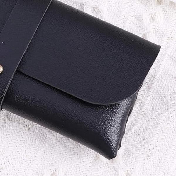 2-pack Soft Glasses Cases (Black + White), Sunglasses Case with Buckle