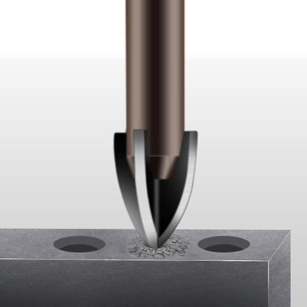 Universal Drill Bits, legering Triangular Drill Bits Hexagonal Cross Tile Bits Glass Keramisk Betong Vegg Cutter(farge:brun)( 7 Pcs)
