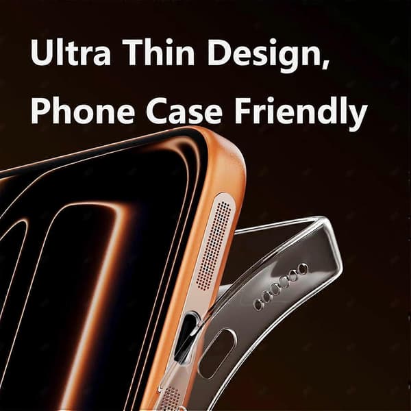 iPhone 17 Pro -kuulokkeen kaiutinverkon pölytiivis liimapeite - 5 kpl / musta