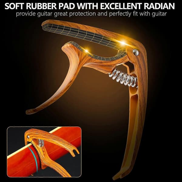 Gitarr Capo Snabbt Byte Capo för 6-strängad Akustisk Gitarr Elgitarr Klassisk Gitarr Ukulele Capotastos Capo