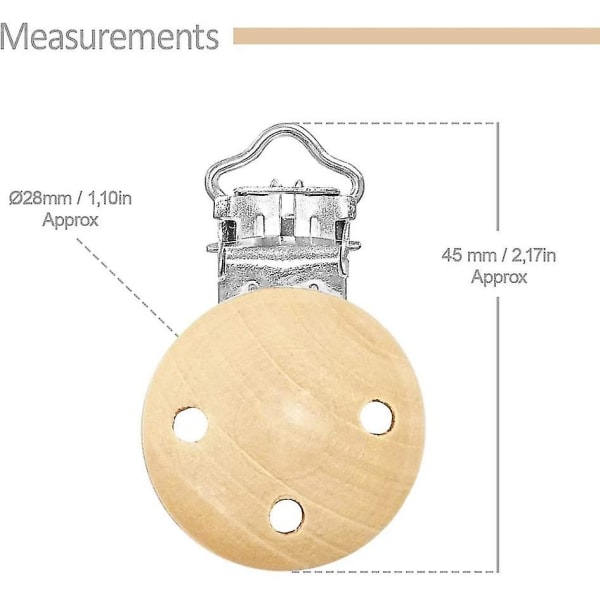 16 kpl tuttiklipsi. Tutti Clip Wood. Tuttiklipsi. Puinen tutti 4 väriä