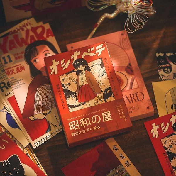 30 postkort, japansk animert postkort, animert postkort, vintage postkort