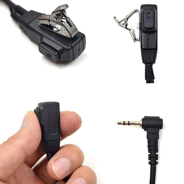 Walkie-talkie-hörlur med PTT-mikrofon - Kompatibel med Motorola Talkabout MH230R MR350R