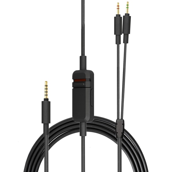 Stereohodetelefonkabel for Beyerdynamic MMX300 hodetelefonerstatningslinje Black