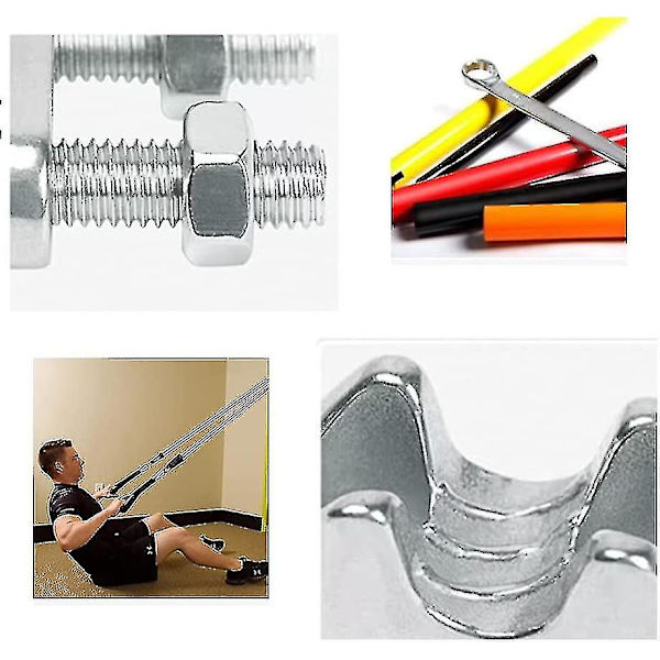 Yaju 2mm galvaniserede stålkabelbindere - Bøjleform til stålkabel, ledninger, kabelbindere 10 stk.