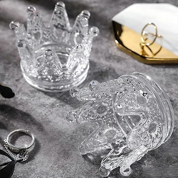 Nagelkonst Akryl, Krona Nagelkonst Kristallskål Glas Nagelkonst Kristallkopp Glas Nagelkonst Kopp Nagelkonst Pennhållare Nagelkonst T style7028