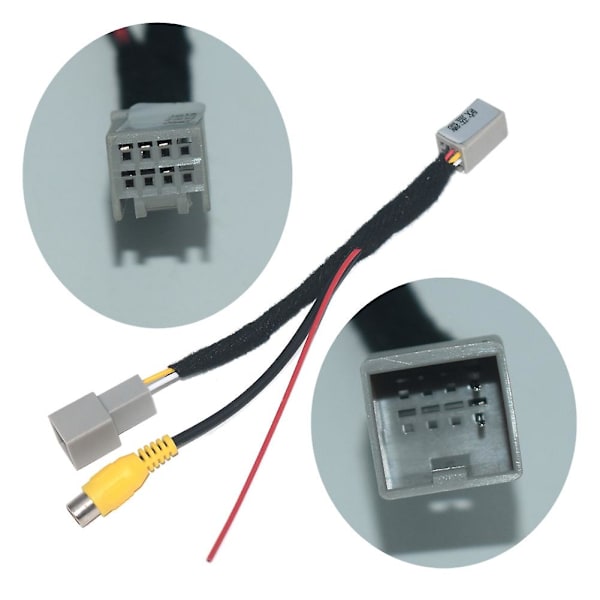 Bilens backkamera RCA-video backkamera konverterkabeladapter för ASX GF ZJ Photo Color