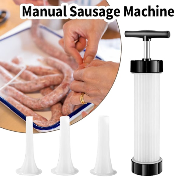 Manuell Pølsemaker Kjøttfyller Salami Maker Verktøy
