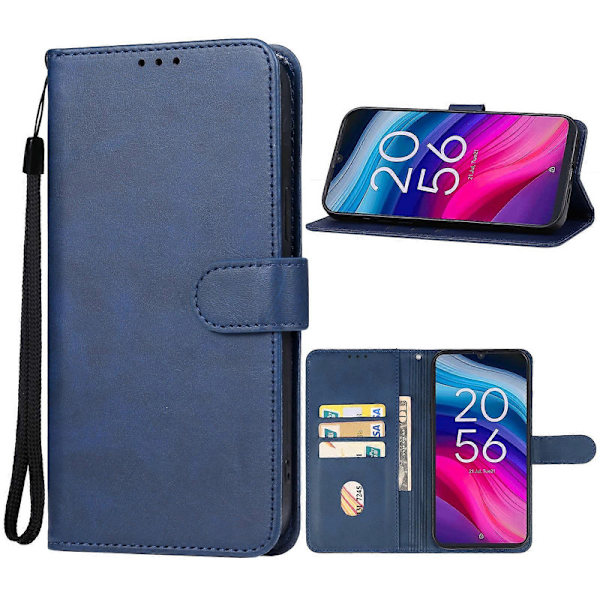 Läderfodral för TCL 505 Blue
