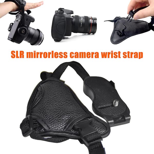 Kameraer Håndgrep Håndleddsstropp Kamerahåndstropp Sikkert grep Polstret håndleddsstropp Stabilisator for DSLR og speilløst