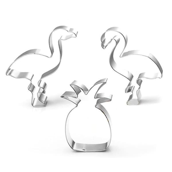 5-delt Flamingo Kageform Sæt, Kagebageværktøj