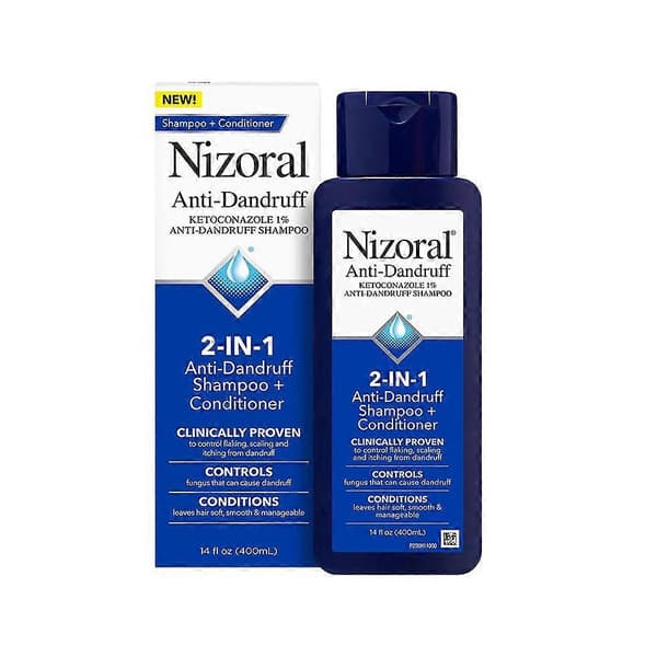 Yksi 400 ml pullo 400 ml Nizoral 2 in 1 öljynhallinta, eläinkokeeton, sopii 400 ml pulloille 1st 400ml