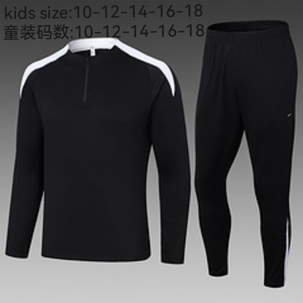 Ny Paris Frankrike Portugal Mbappe Messi langermet treningsdress fotballuniform dress ytterjakke barneklær 3 12
