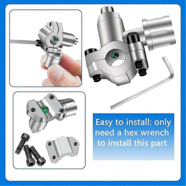 10-pakning BPV-31 Piercingventil Kranventilsett Justerbare silver