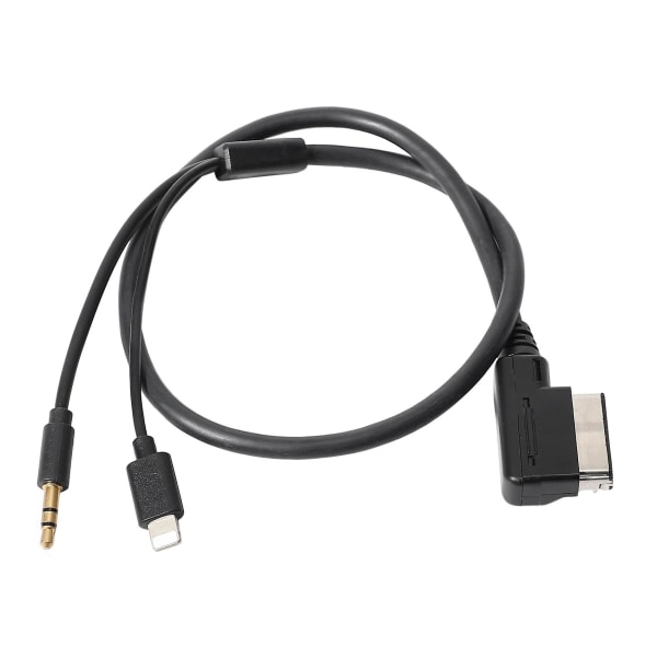 För Mmi Mdi Music Interface Kabel Laddare Kontakt 3.5mm Aux Adapter Kabel För Telefon 6 5 Biltillbehör Black