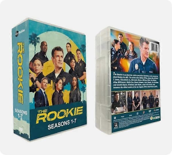 [LCS]The Rookie: Hele serien, sæson 1-7 (DVD, 25-disk sæt) engelsk version