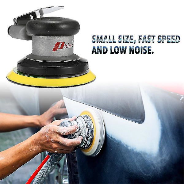 Pneumatisk Orbital Sander Luftslipmaskin 5" 6" Vakuum Excentrisk polering/slipmaskin Slipning Vaxning Verktyg för bilvägg Metall Jsir Russian Federation