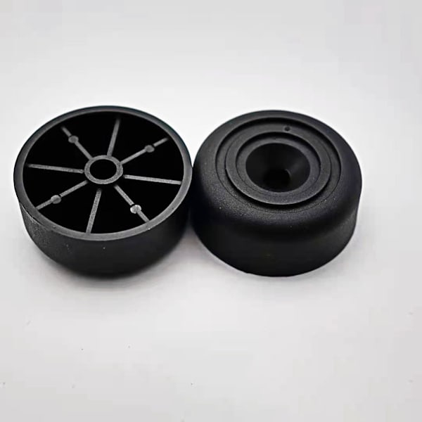 8 stk. Runde Møbelben Ø 33 x H 13 mm Plast Skabsfødder Møbelben Sofafødder, sofa, stol