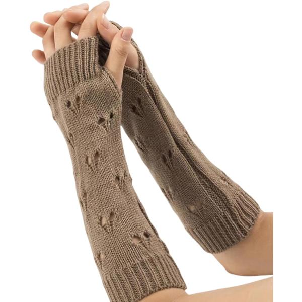 Hansketilbehør Fingerløse Rivne Lange Ermer Armvarmere Y2k Armhylse Harajuku