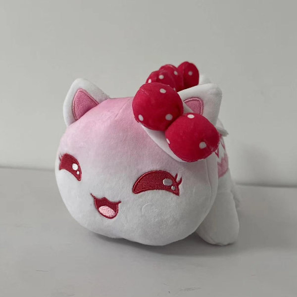 Aphmau Meemeows Plyschdocka Kattdocka Mjuk Gosig Leksak Hamburg-WELLNG Strawberry Cake Cat