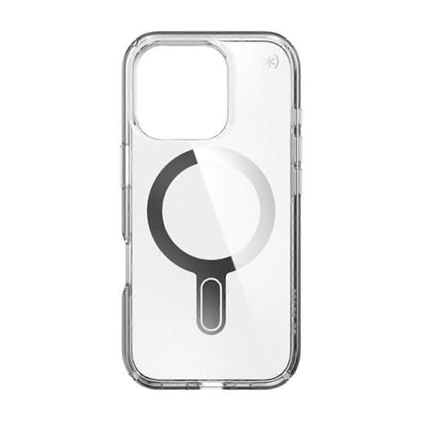 Deksel til iPhone 16 Pro Presidio Støtsikker MagSafe med ClickLock-system Transparent