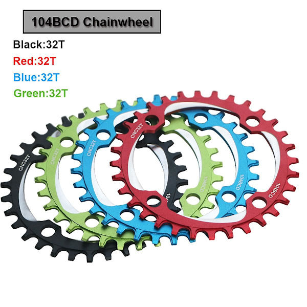 165mm cykel krankarm cykel firkantet hul krank 32T smal bred enkelt hastighed kæde ring kæde sæt,
