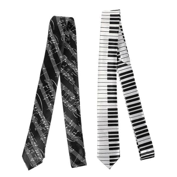 2 st Pianotangent-mönstrad Slips Bekväm Slips