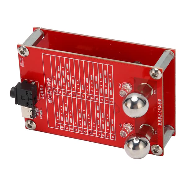 Automatisk Telegrafnøgle 5V CW Morsekode Nøgle med Magnetisk Base til Kortbølgeradio 3.5mm Jack-interface