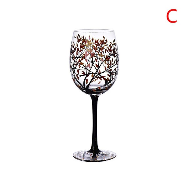 Four Seasons Trees Vinglas Bägare Kreativt printed glaskopp för vinöl C