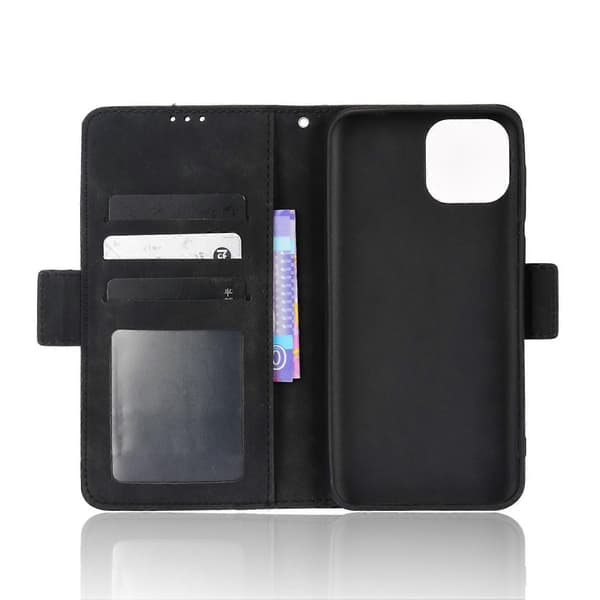 Læder telefoncover med kalvemønster til Ulefone Note 6 / Note 6P (Pink) Black