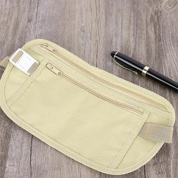 Travel Wallet Hidden Plånbok Pass Pengar Midjeväska Slim Säkerhet