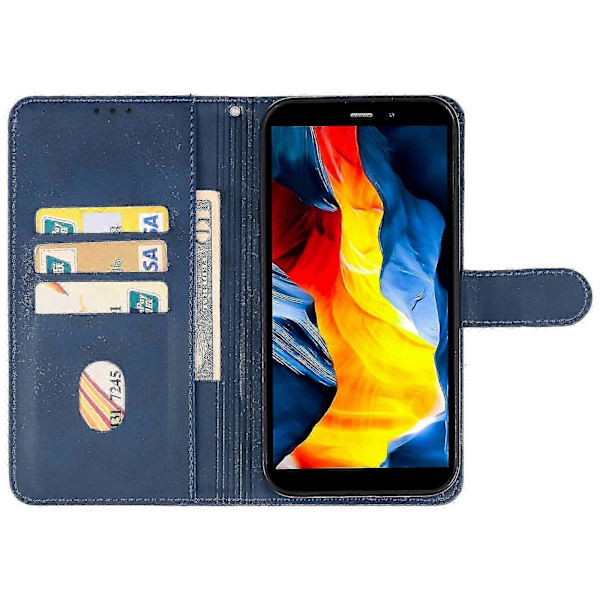 Læder telefoncover til Oukitel Wp32 Blue