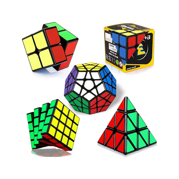 Speed Cube Sæt [5 Pak](Sort)