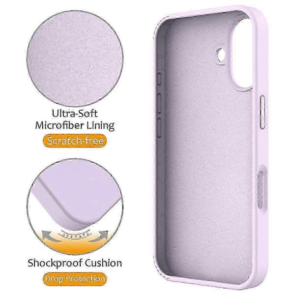 PC + silikone telefoncover med MagSafe-stativ, kompatibel med iPhone 16