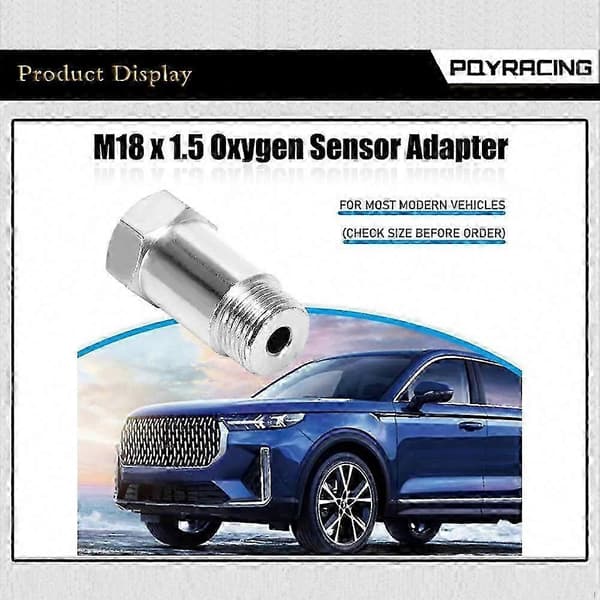 2 stk M18x1.5 O2 Sensor Avstandsforlenger Adaptersett for Utslipp