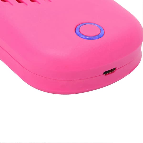 Øjenvippetørrer Ventilator Mini Bærbar Aircondition Bladløs Neglekunst Blæser Rose Red