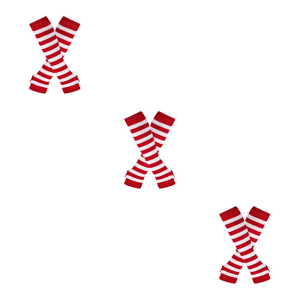 1/2/3/5 Polven yläpuoliset sukat paksuille reisille Helppokäyttöiset ja tyylikkäät Punainen ja valkoinen Red and white 3Set