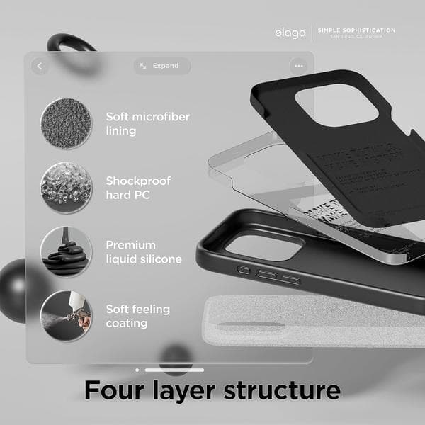 Flydende silikonecover kompatibelt med iPhone 15 Pro, Lyseblå