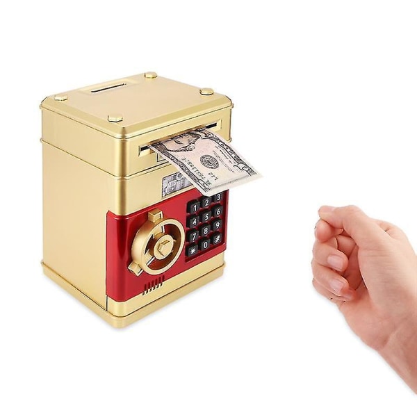 Elektronisk sparegris pengeskab til børn Digitale mønter Pengebesparende pengeskab Mini pengeautomat Julegaver til børn