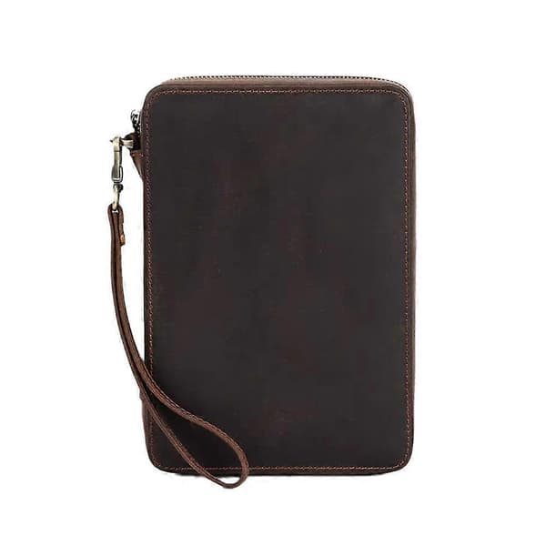 Läderfodral Organizer Klockarmband Bärbar Resebox Klockbandsförvaring