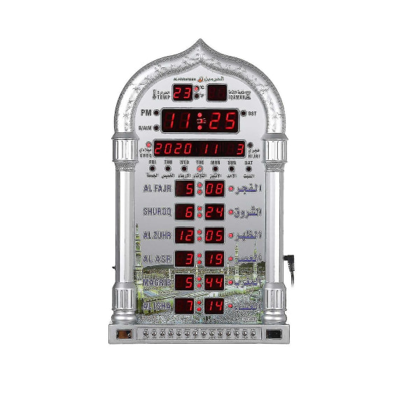 Azan Mosque Bön Väggklocka Alarm Hög kvalitet