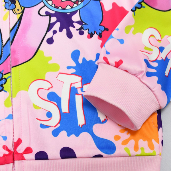 Stitch lynlås hættejakke til mellemstore og store børn 110